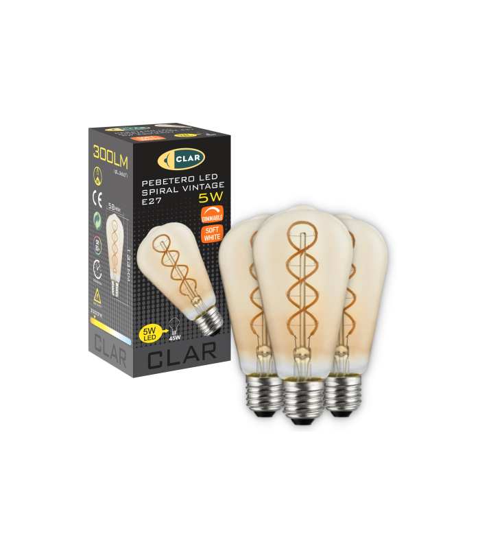 Bombilla Vintage REGULABLE 5W ST58