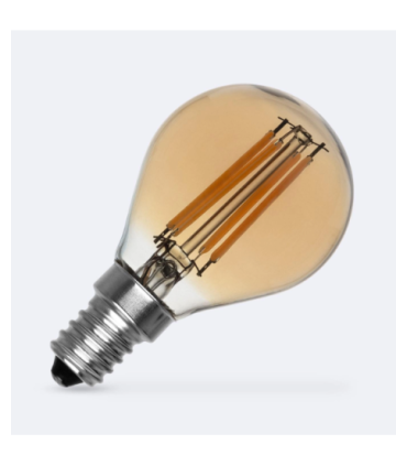 ESFERICA LED E14 FILAMENTO 5W AMBER