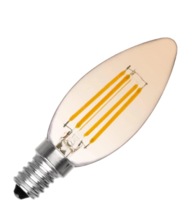 VELA LED E14 FILAM. 4W AMBER REGULABLE