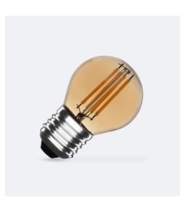 ESFERICA LED E27 FIL. 4W AMBER REGULABLE