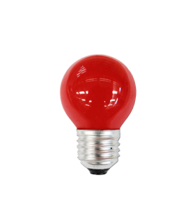 ESFERICA LED E27 1W 230V ROJA