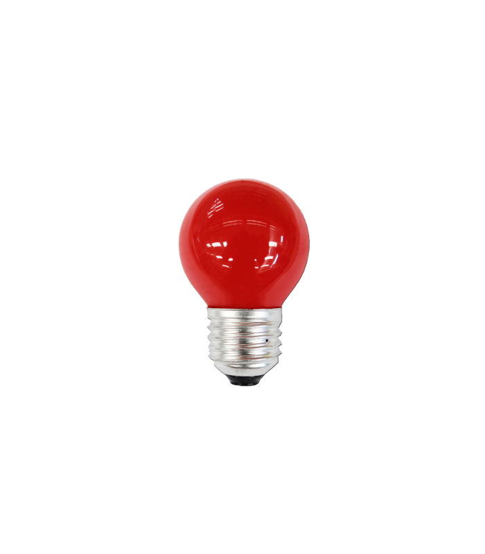 ESFERICA LED E27 1W 230V ROJA