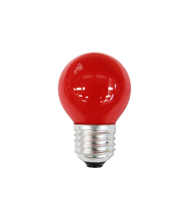 ESFERICA LED E27 1W 230V ROJA