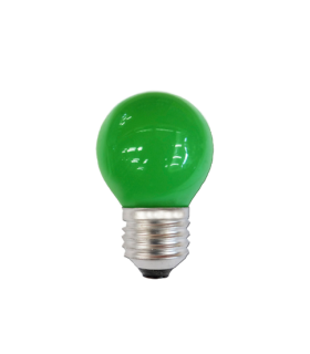 ESFERICA LED E27 1W 230V VERDE
