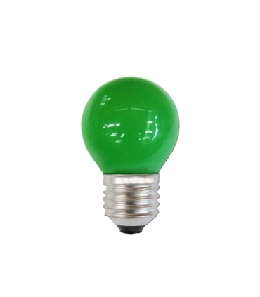 ESFERICA LED E27 1W 230V VERDE