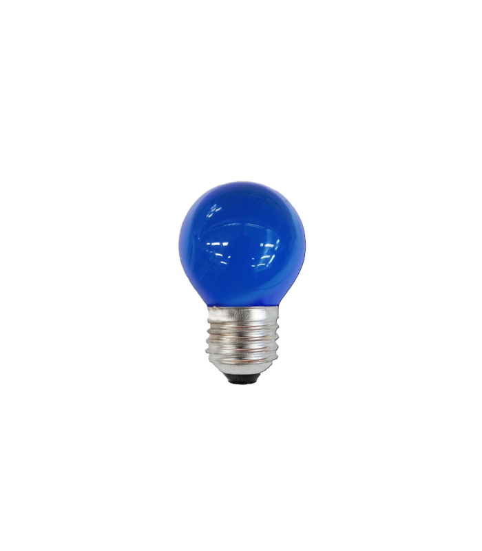 ESFERICA LED E27 1W 230V AZUL