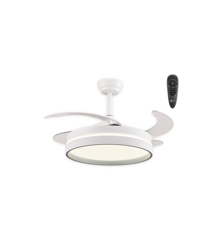 CLAR - Ventilador Techo Aspas Retráctiles ESKAY BLANCO