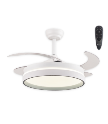 CLAR - Ventilador Techo Aspas Retráctiles ESKAY BLANCO