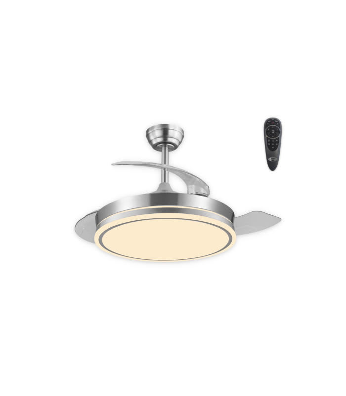 Ventilador Techo Aspas Retráctiles ESKAY NÍQUEL