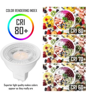 CLAR - Bombilla LED GU5.3, MR16 LED, 3,5W