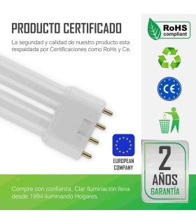 CLAR - Bombilla FLourescente GEMINI 2G11 55W 4000K
