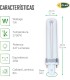 Bombilla Fluorescente Gemini S 7W 2700K G23 Luz Blanca Calida
