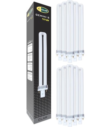 Bombilla Fluorescente Gemini S 11W 2700K G23 Luz Blanca Cálida