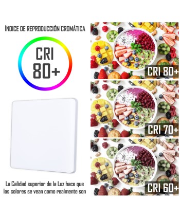 Plafón LED 30W Cuadrado Ø230 mm