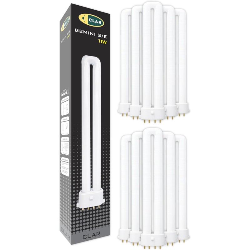 Bombilla Fluorescente Gemini S/E 11W 4000K 2G7 Luz Blanca Neutra