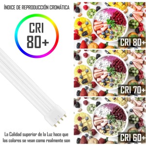 Bombilla Fluorescente Gemini L 36W  2G11 Luz Blanca Neutra Tubo Recto Profesional