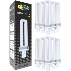 Bombilla Fluorescente Gemini S 7W 2700K G23 Luz Blanca Calida