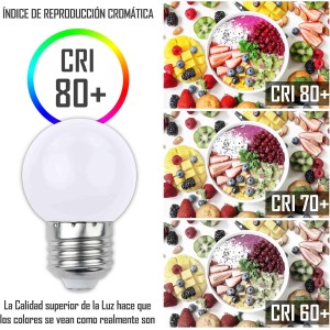 ESFERICA LED E27 1W 230V BLANCO