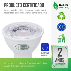 DICROICA LED REGULABLE 7W
