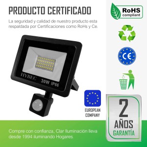 NILO PROYECTOR LED DETECTOR 30W 6000ºK