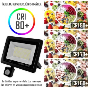 NILO PROYECTOR LED DETECTOR 100W 6000ºK