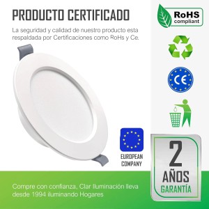 Downlight LED techo empotrable, Downlight LED 5W, Foco LED Interior