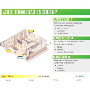 Plafón LED Empotrable y Ajustable, Foco Interior Para Techo, Luz Downlight, 3 Años de Garantía, 20W