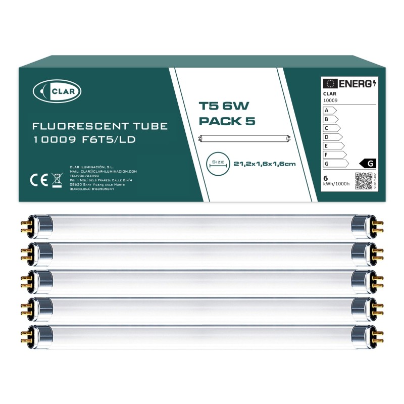 Tubo Fluorescente T5 6W Miniatura