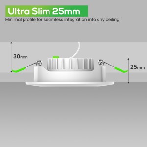 Aro Downlight Dirigible Regulable CCT Blanco 6W Ø75-78mm 110º