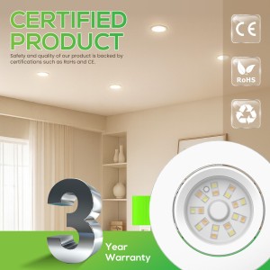 Aro Downlight Dirigible Regulable CCT Niquel 6W Ø75-78mm 110º