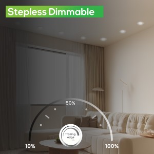 Focos LED Interior Techo, Módulo LED Ultra Plano Regulable 6W Ajustable 38º, Niquel