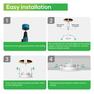 Focos LED Interior Techo, Módulo LED Ultra Plano Regulable 6W Ajustable 38º, Niquel