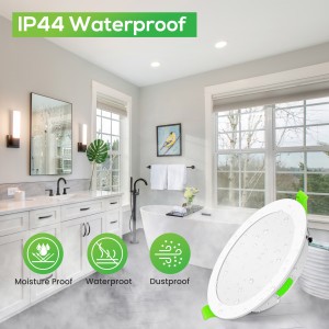 Downlight LED techo empotrable Downlight Regulable 6W, 3 tonalidades, Niquel