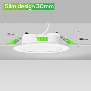 Downlight LED techo empotrable, Regulable 7W, 3 tonalidades, Blanco