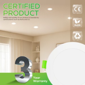 Downlight LED techo empotrable, Regulable 7W, 3 tonalidades, Blanco