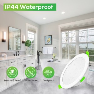 CLAR - Downlight LED techo empotrable, Regulable 10W, 3 tonalidades, Blanco