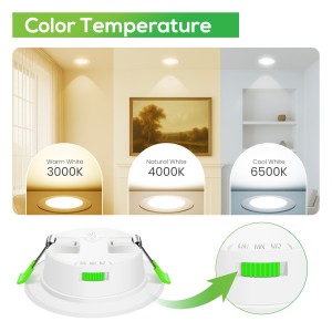 Downlight Regulable CCT 4W Niquel Ø55-68mm-4W-110°