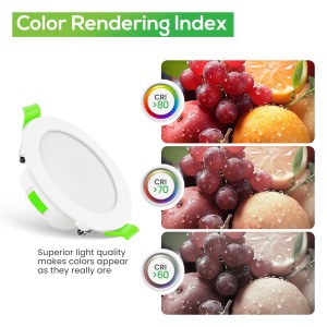 Downlight Regulable CCT Blanco 7W Corte Ø66-75mm 110º