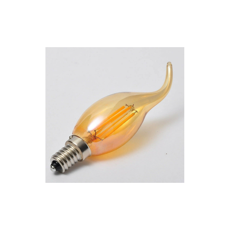 VELA CANDELA LED E14 FIL.4W AMBER REGUL.