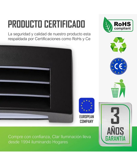 CLAR-Aplique Exterior Curvo Aluminio.