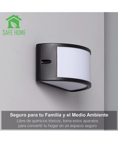 Aplique Pared Exterior Semicircular Aluminio.
