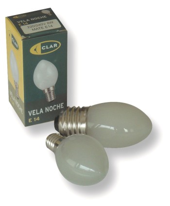 Bombilla Vela Noche E14.