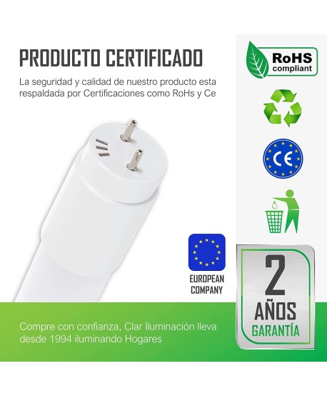 Tubos LED 120cm 18W, Tubo 120cm.