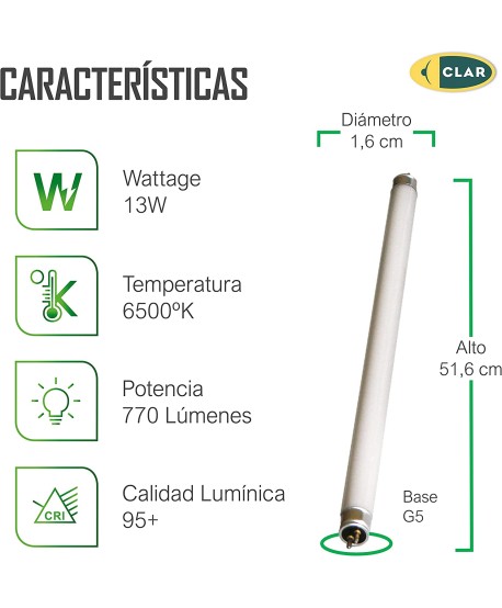 Tubo Fluorescente T5 13W