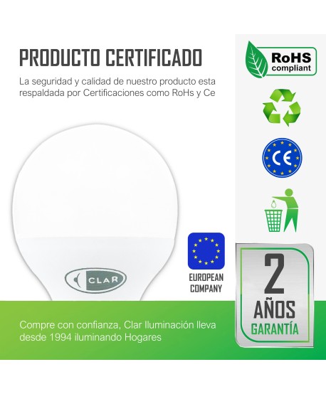 Bombilla LED E14 6W, Bombilla LED Pequeña