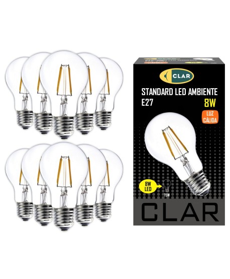 Bombillas LED E27 Filamento 8W A60