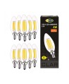 Bombillas LED E14 Filamento Vela 4W C37