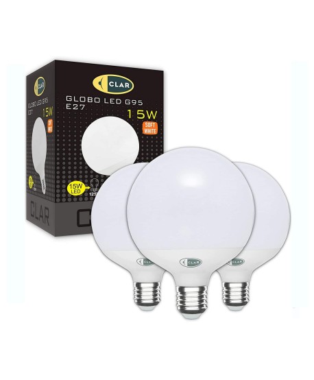 Globo LED E27 15W G95, Bombilla Grande