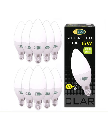 Bombilla LED E14 Vela 6W, Bombillas E14