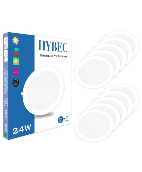 Downlight LED Empotrable 24W Redondo 1920lm